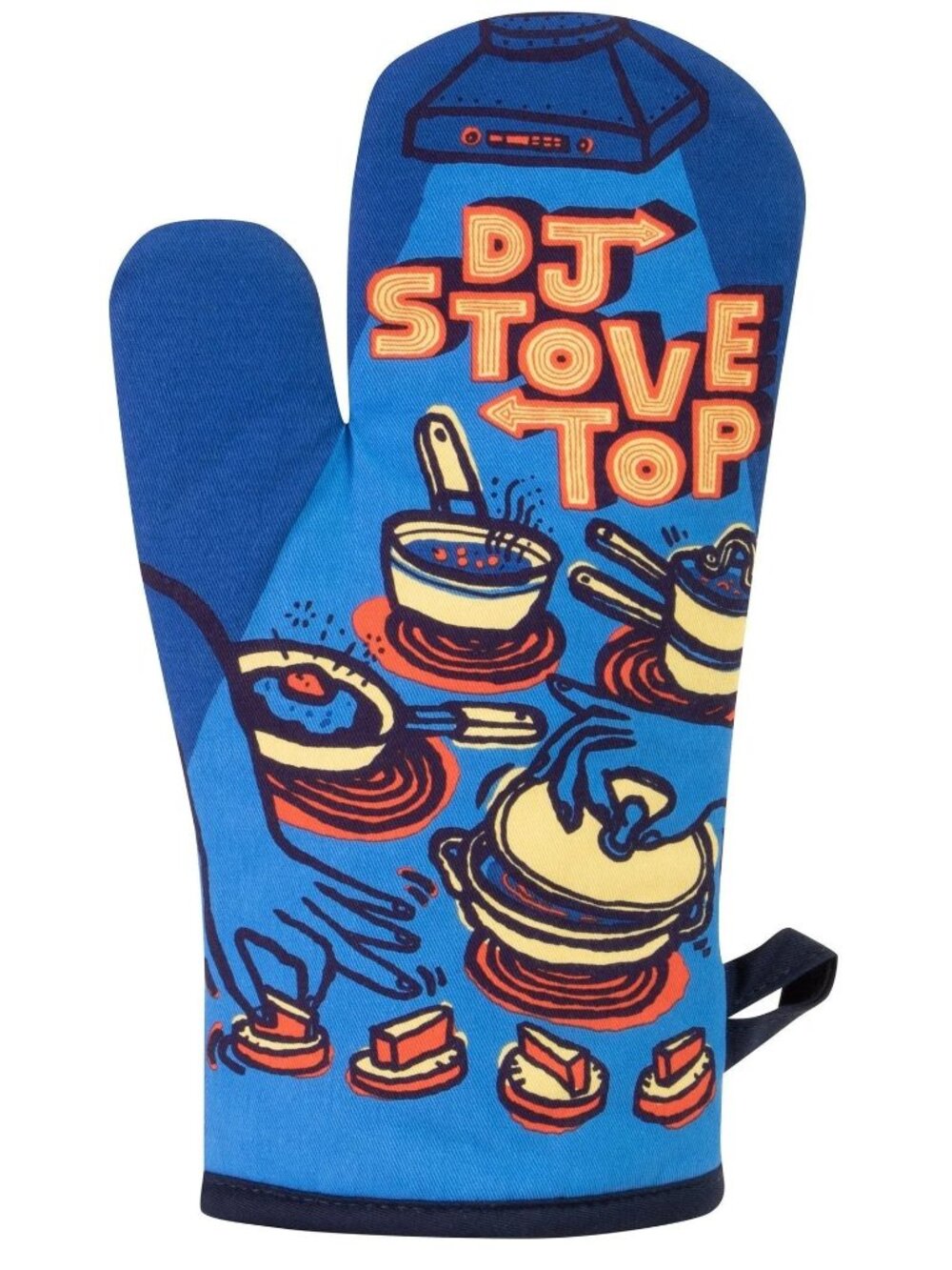 Blue Q dj stovetop oven mitt NWT